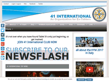 Tablet Screenshot of 41international.net